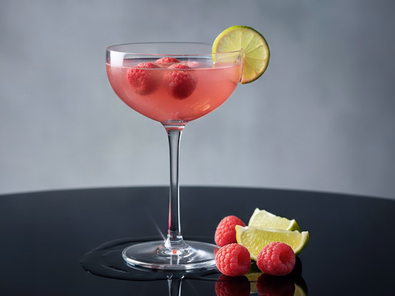 Alkoholfreier Erdbeer-Zitronen-Spritz als sommerlicher Aperitif für stilvolle Gastgeberabende von Remehr
