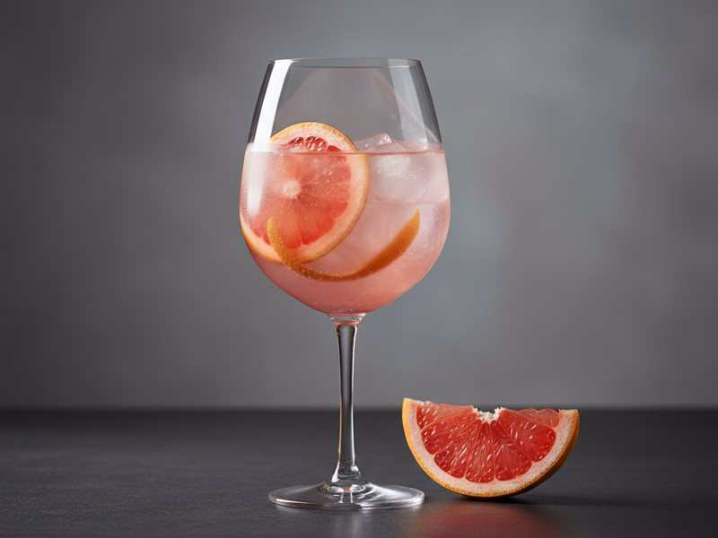 Pink Grapefruit Rosé Spritz als eleganter Aperitif für stilvolle Gastgeberabende und besondere Genussmomente von Remehr